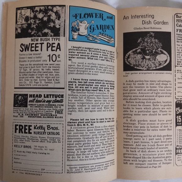 Vintage The Workbasket Magazine Patterns Recipes Ephemera Craft Crafting - Picture 7 of 10